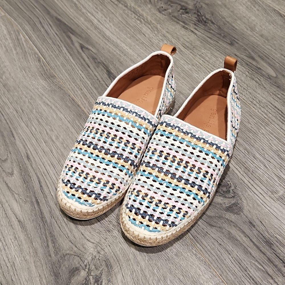 Gentle Soul By Kenneth Cole Pastel Woven Lizzy A-Line Espadrille Loafers